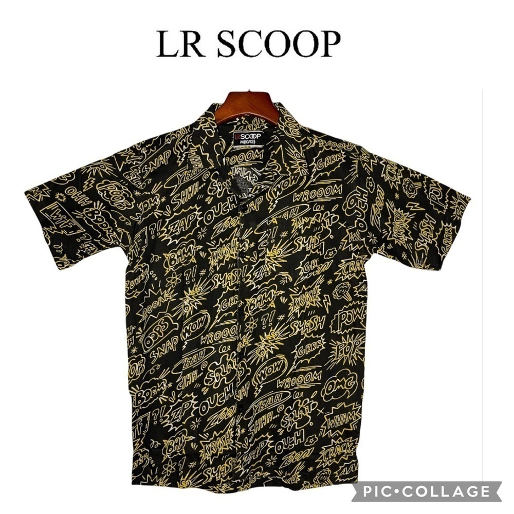 LR Scoop boys comics short sleeves shirt